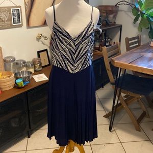 Leshop strappy navy blue dress